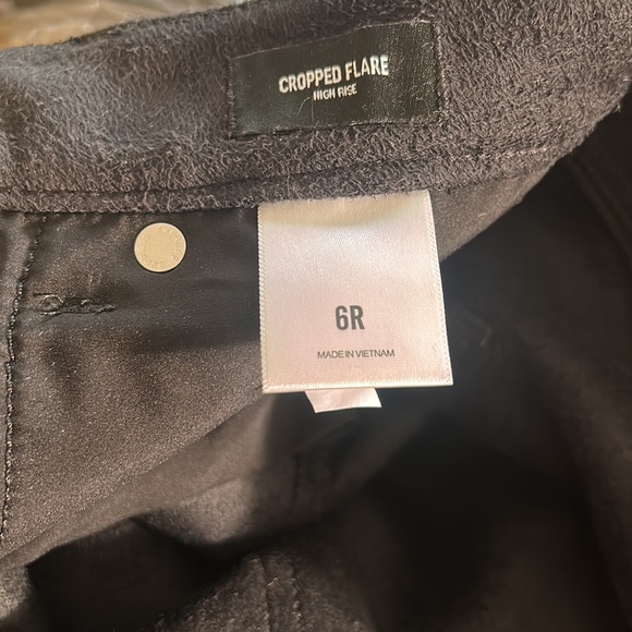 NWT EXPRESS FAUX LEATHER HIGH RISE WOMEN CROPPED PANTS IN SIZE 6 R - Picture 8 of 9